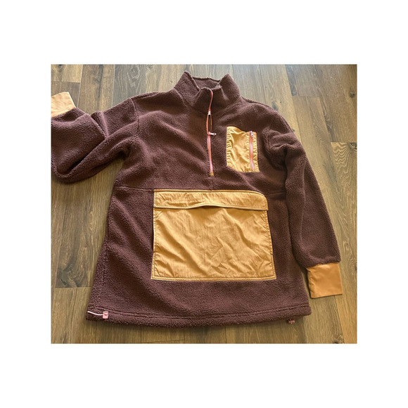 New OFFLINE by Aerie Sherpa Nylon Quarter Zip Pullover Small - Picture 2 of 6